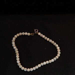 Vintage Real Mother of Pearl Beaded Bracelet